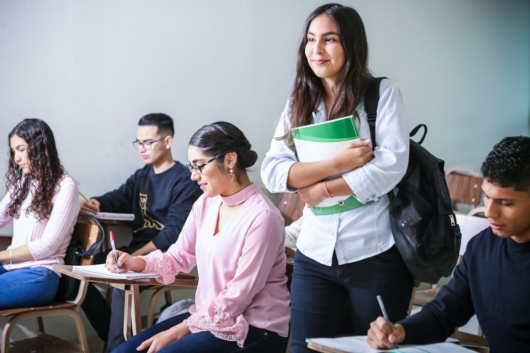 Student learning with a home tutor